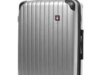 SwissTech Exhibition Polycarbonate Hard Side Check Luggage Silver