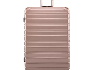 iFLY Hard Sided Fibertech Printed Luggage, Rose Gold