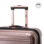 iFLY Hard Sided Fibertech Printed Luggage, Rose Gold - Image 7