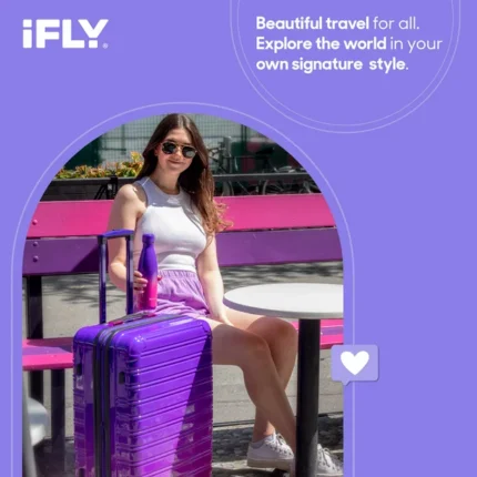 iFLY Hard Sided Fibertech Printed Luggage, Rose Gold  Image of 64ffd5e8 4aec 4a4a a496 428dce15fc77.9fd1651506c4d31cff98fe134fbcf1e0 430x430