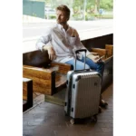 SwissTech Exhibition Polycarbonate Hard Side Check Luggage Silver - Image 11