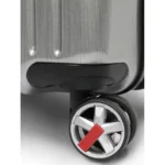 SwissTech Exhibition Polycarbonate Hard Side Check Luggage Silver - Image 8