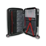 SwissTech Exhibition Polycarbonate Hard Side Check Luggage Silver - Image 3