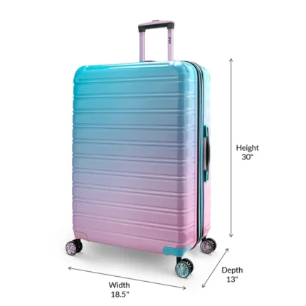 iFLY Hard Sided Fibertech Printed Luggage, Rose Gold  Image of eb6f3c10 f3cf 4545 85ab 5a63180371a4.4cce3292fc2401c56958cb7ea5ebbb6f 430x430