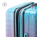 iFLY Hard Sided Fibertech Printed Luggage, Cotton Candy Luggage - Image 11