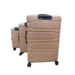 Golden Horse D3 Abs 3 Piece Luggage Trolley Suitcase Set - Image 4