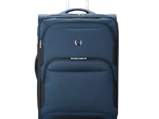 Delsey Skymax 2.0 Expandable Luggage Trolley Set Blue