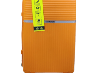 Polo World Polypropylene Hardcase Luggage Trolley Set Orange