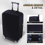 Burbros Lycra soft Spandix cover Luggage premium stretchable material
