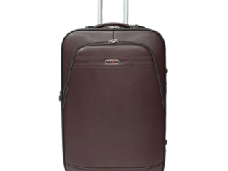 Burbros Leatherite Series 3 pc Set Luggage Trolley Brown