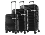 Upgrade your travel gear with the American Tourister Skybridge 3-piece luggage set. Featuring Duosaf™ zipper, TSA lock, double spinner wheels & smart packing system for stress-free travel.