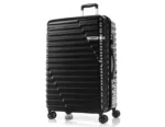 Upgrade your travel gear with the American Tourister Skybridge 3-piece luggage set. Featuring Duosaf™ zipper, TSA lock, double spinner wheels & smart packing system for stress-free travel.