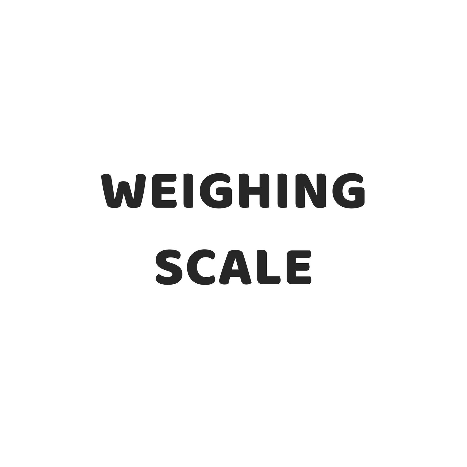 Weighing scale