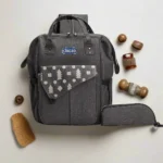 Chicco Premium Diaper Bag Set with Geometric Pattern - Image 2